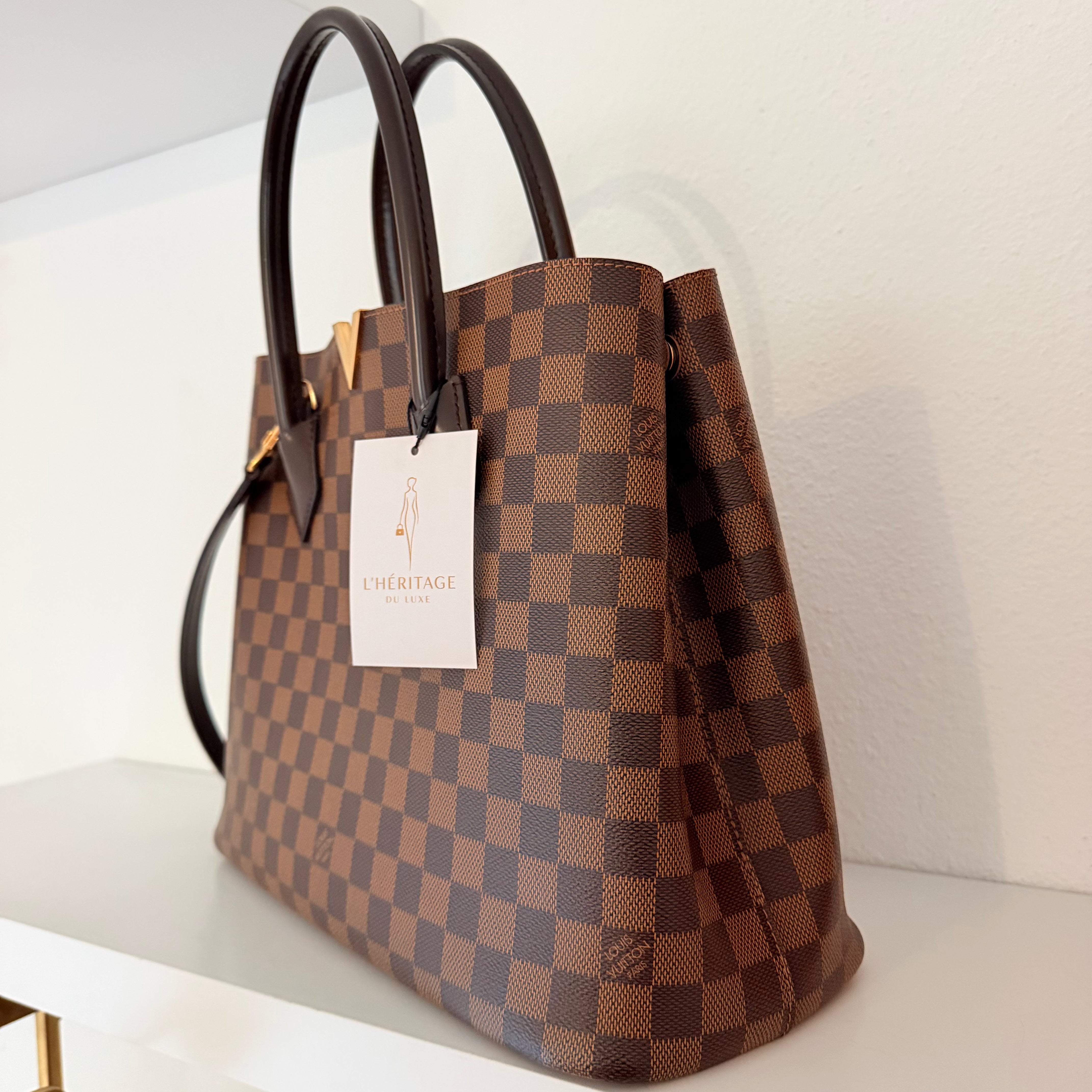 Louis Vuitton Kensington MM Canvas Damier Ebène