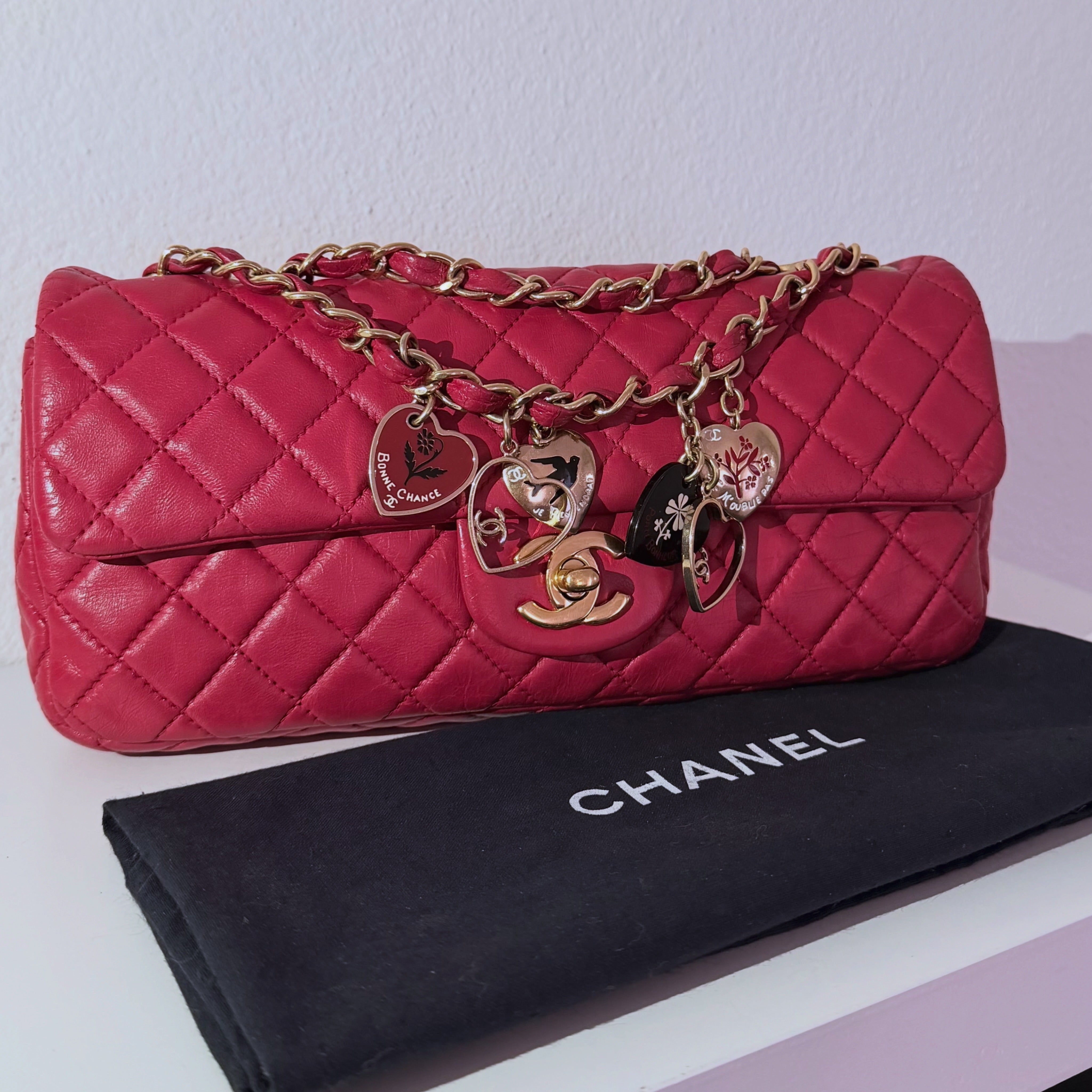 Chanel Valentine Charms Flap Bag