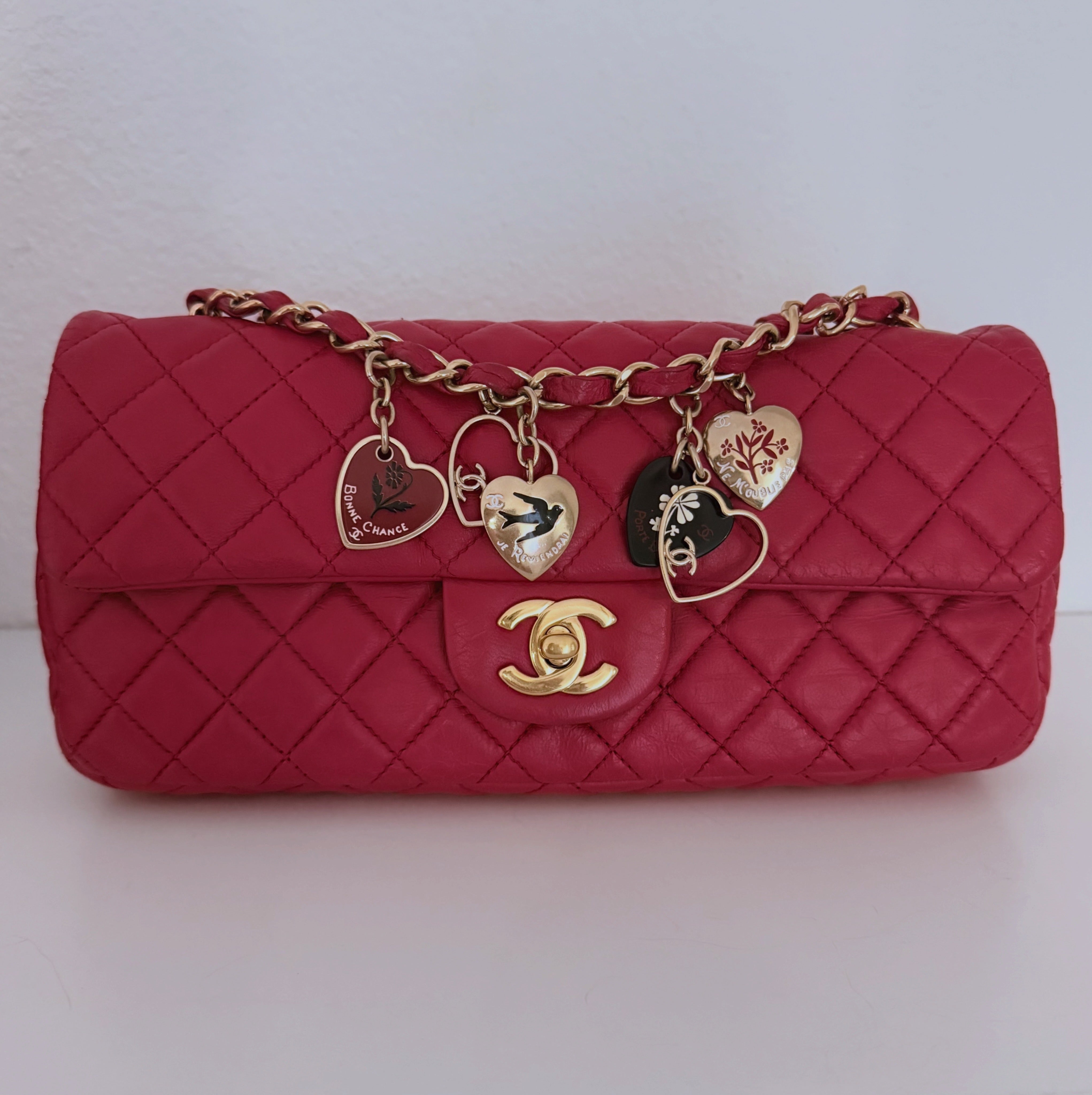 Chanel Valentine Charms Flap Bag