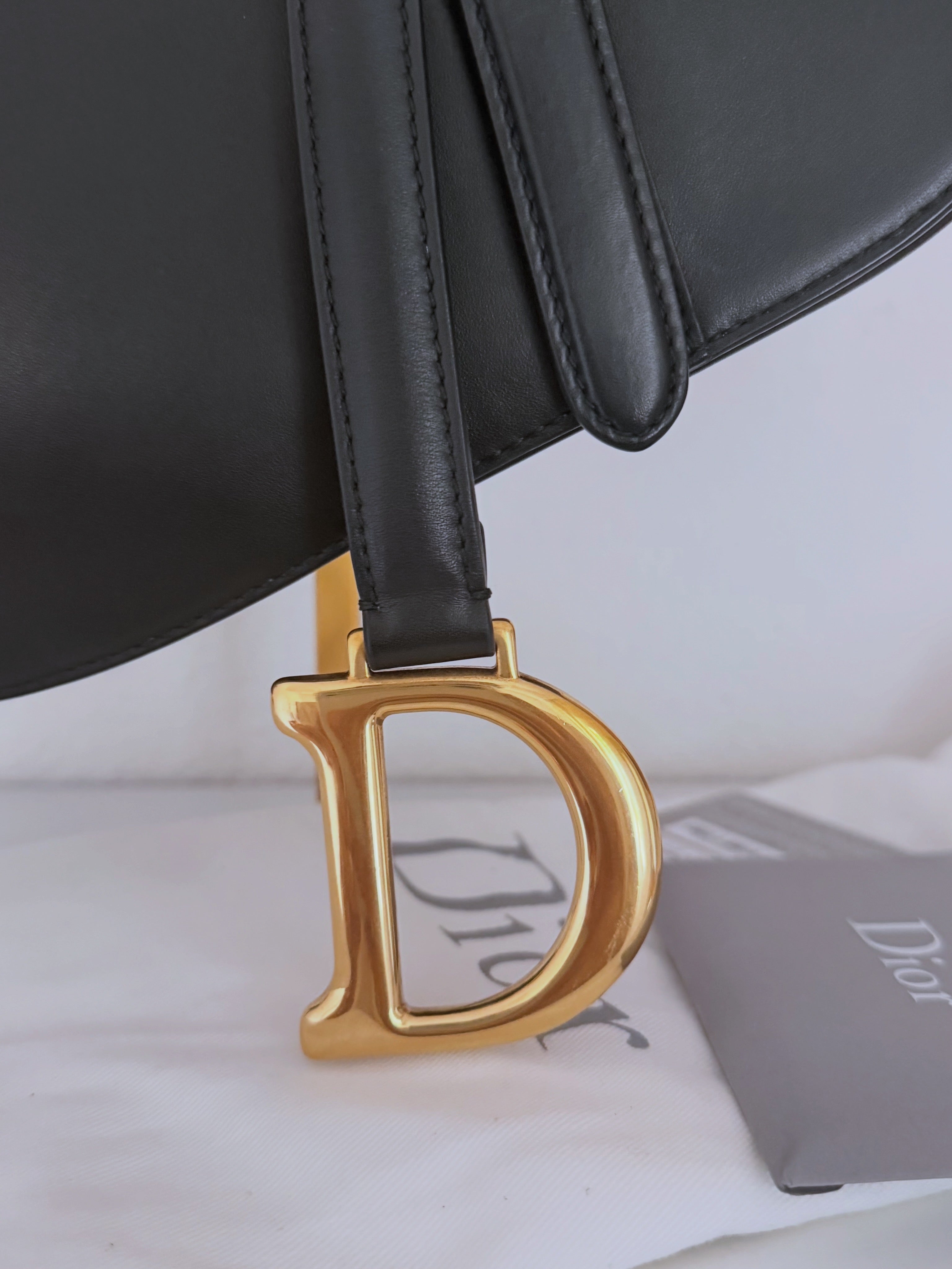 Dior Saddle Bag Black Calfskin