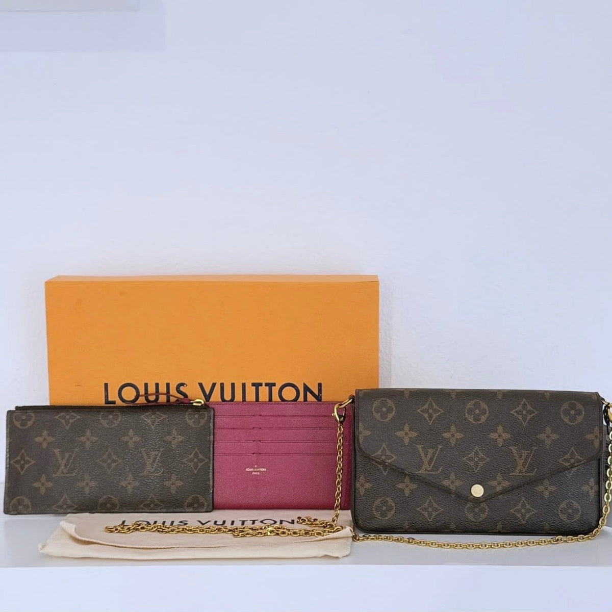 Louis Vuitton Mongram Pochette Felicie Full Set