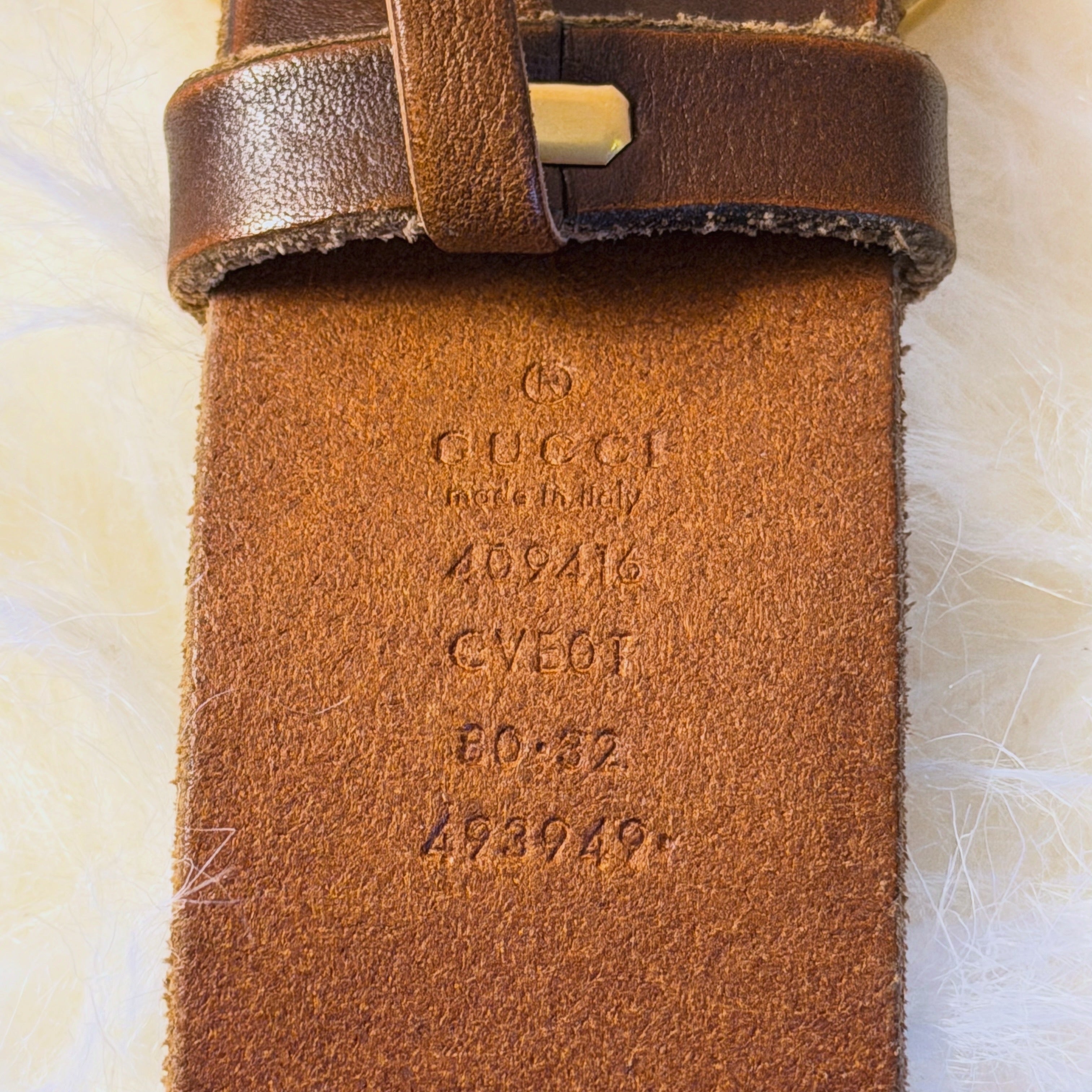 Gucci GG Marmont Wide Belt Brown - T 80CM