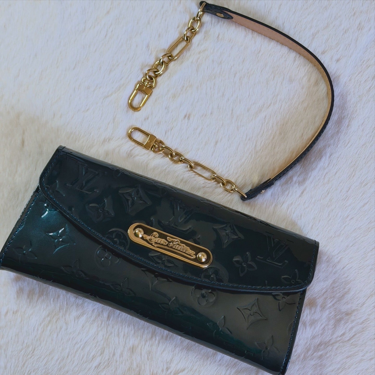 Louis Vuitton Sunset Boulevard Vernis Dark Green Full Set