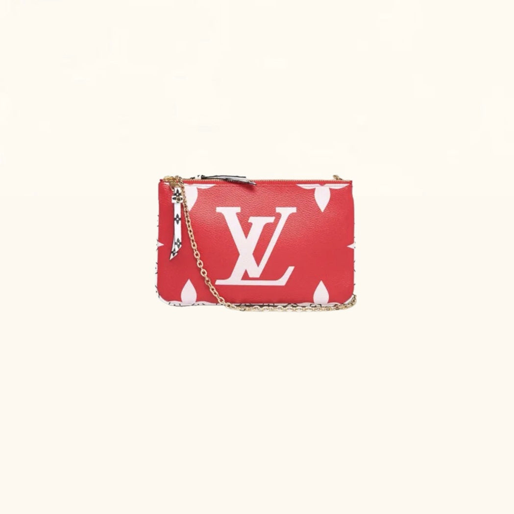 Louis Vuitton Monogram Giant Double Zip Pochette - Limited Edition