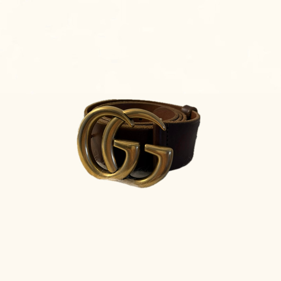 Gucci GG Marmont Wide Belt Brown - T 80CM