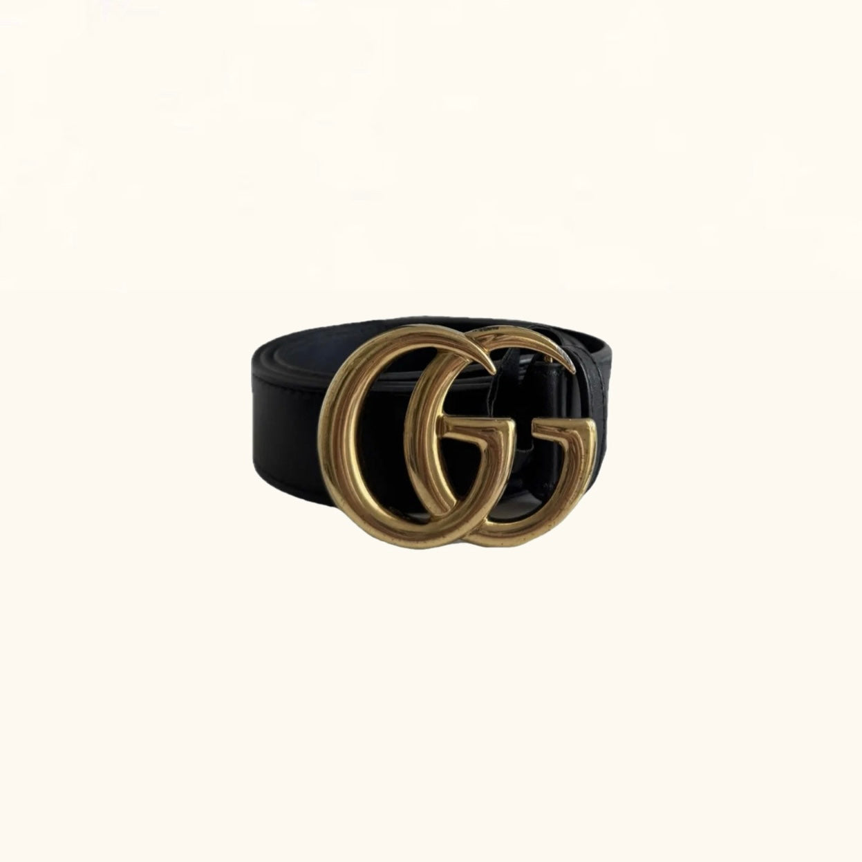 Gucci GG Marmont Wide Belt Black - T 80CM