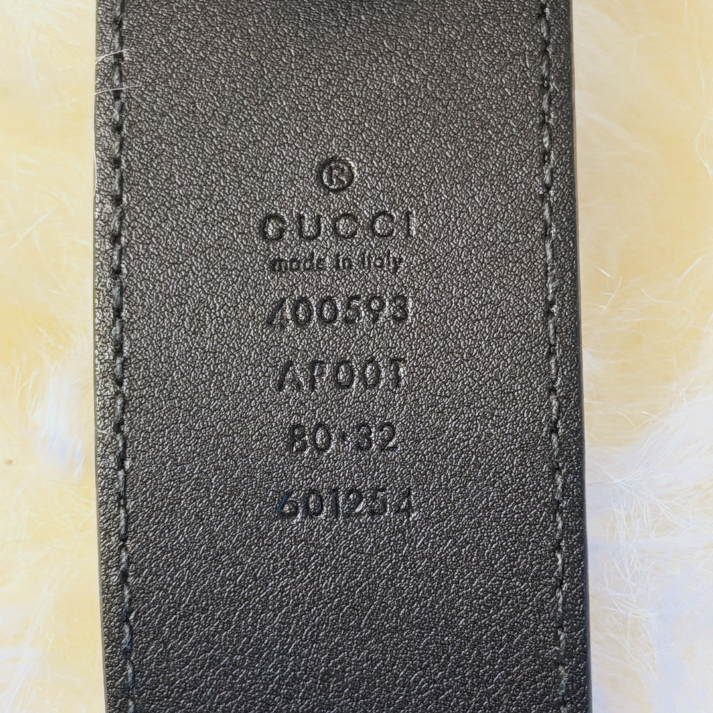 Gucci GG Marmont Wide Belt Black - T 80CM
