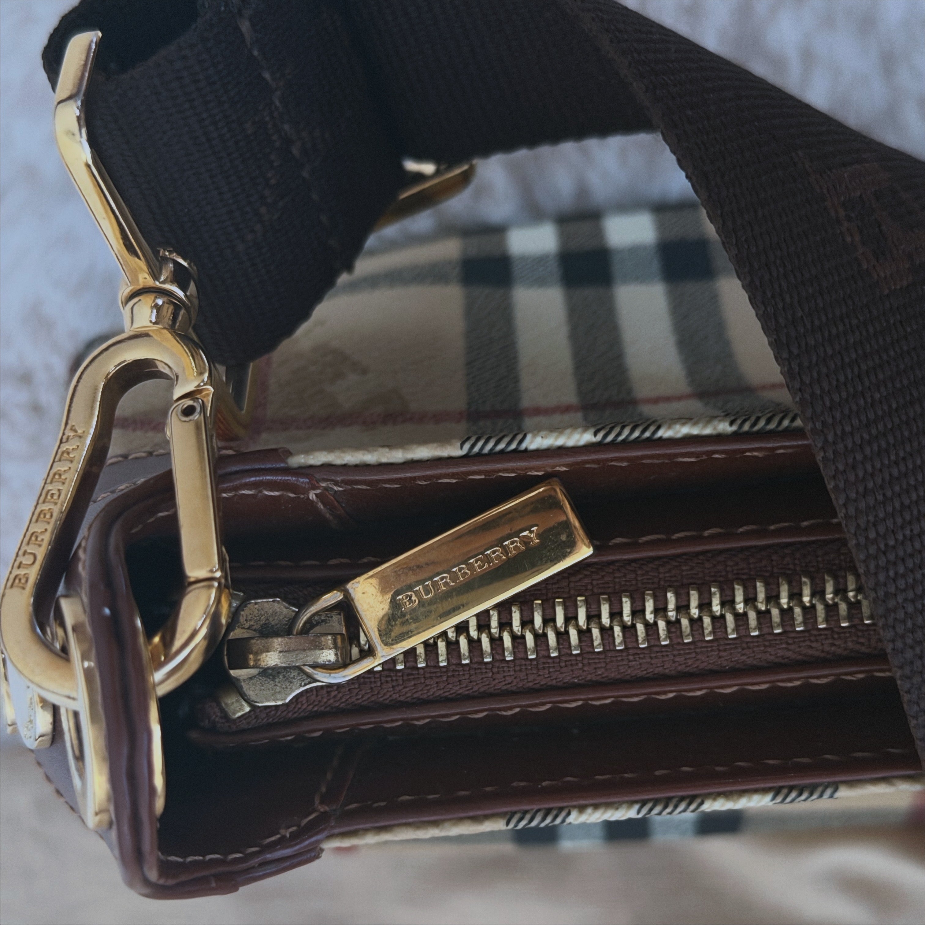 Burberry Haymarket Check Pochette