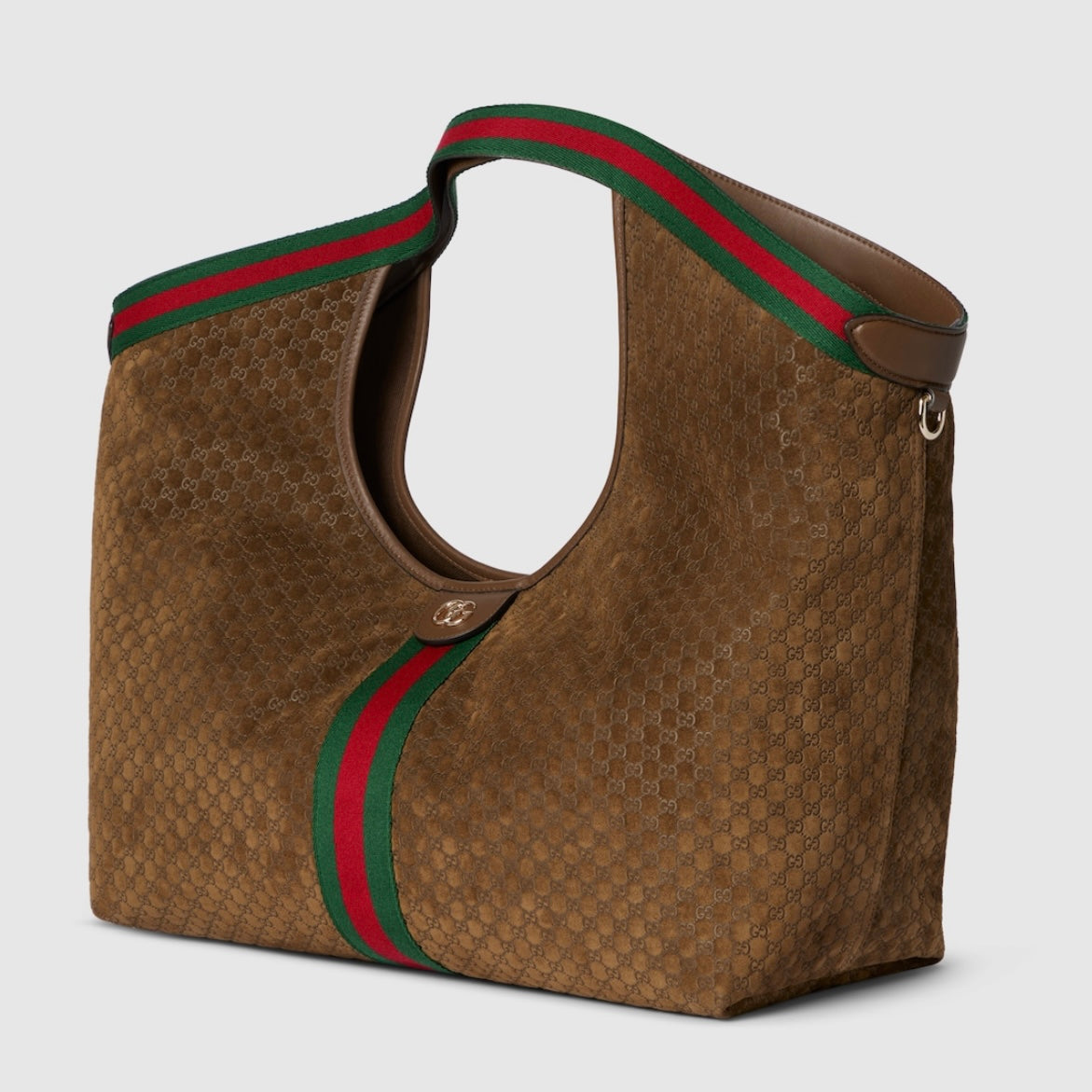 Gucci Giglio GG Suede Large Tote NOVA