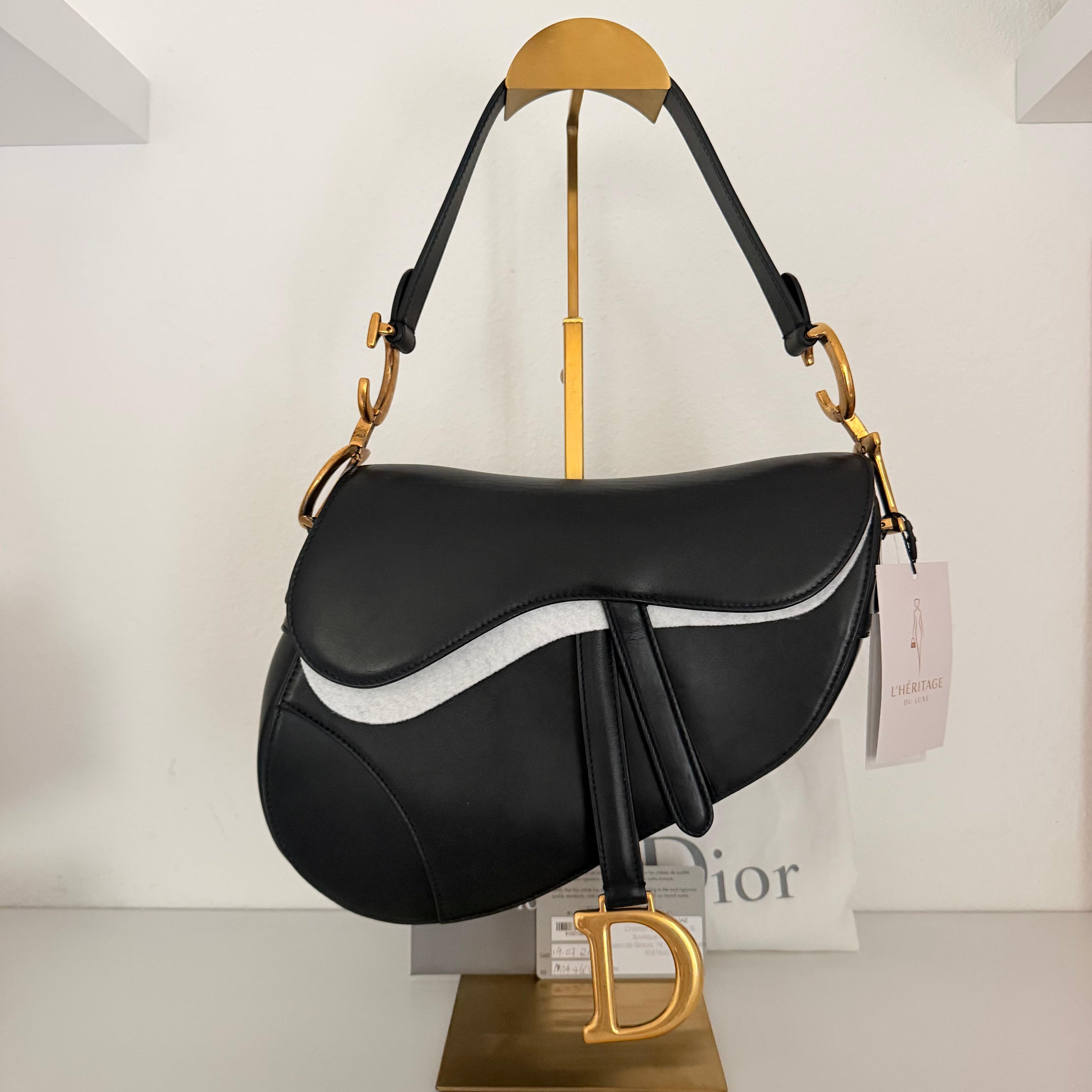 Dior Saddle Bag Black Calfskin