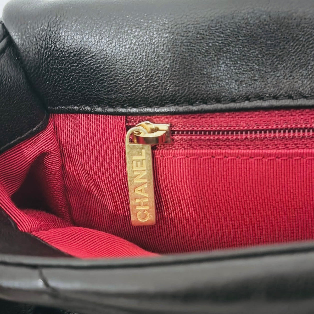 Chanel Medium Lambskin 19 Flap Full Set
