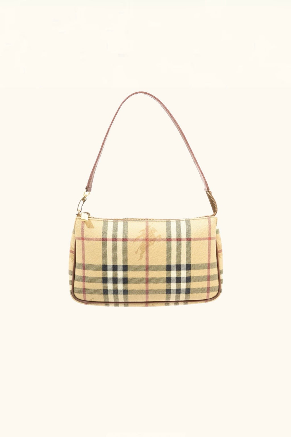 Burberry Haymarket Check Coated Canvas Pochette