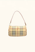 Burberry Haymarket Check Coated Canvas Pochette