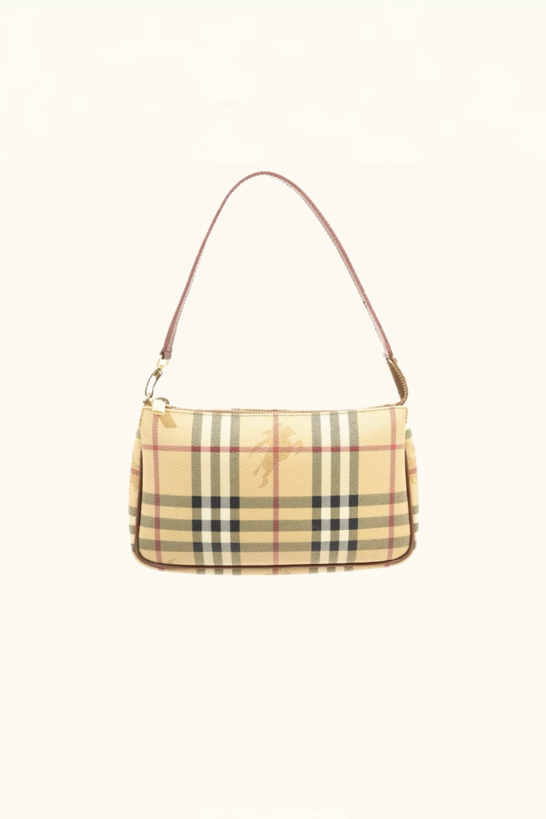 Burberry Haymarket Check Coated Canvas Pochette