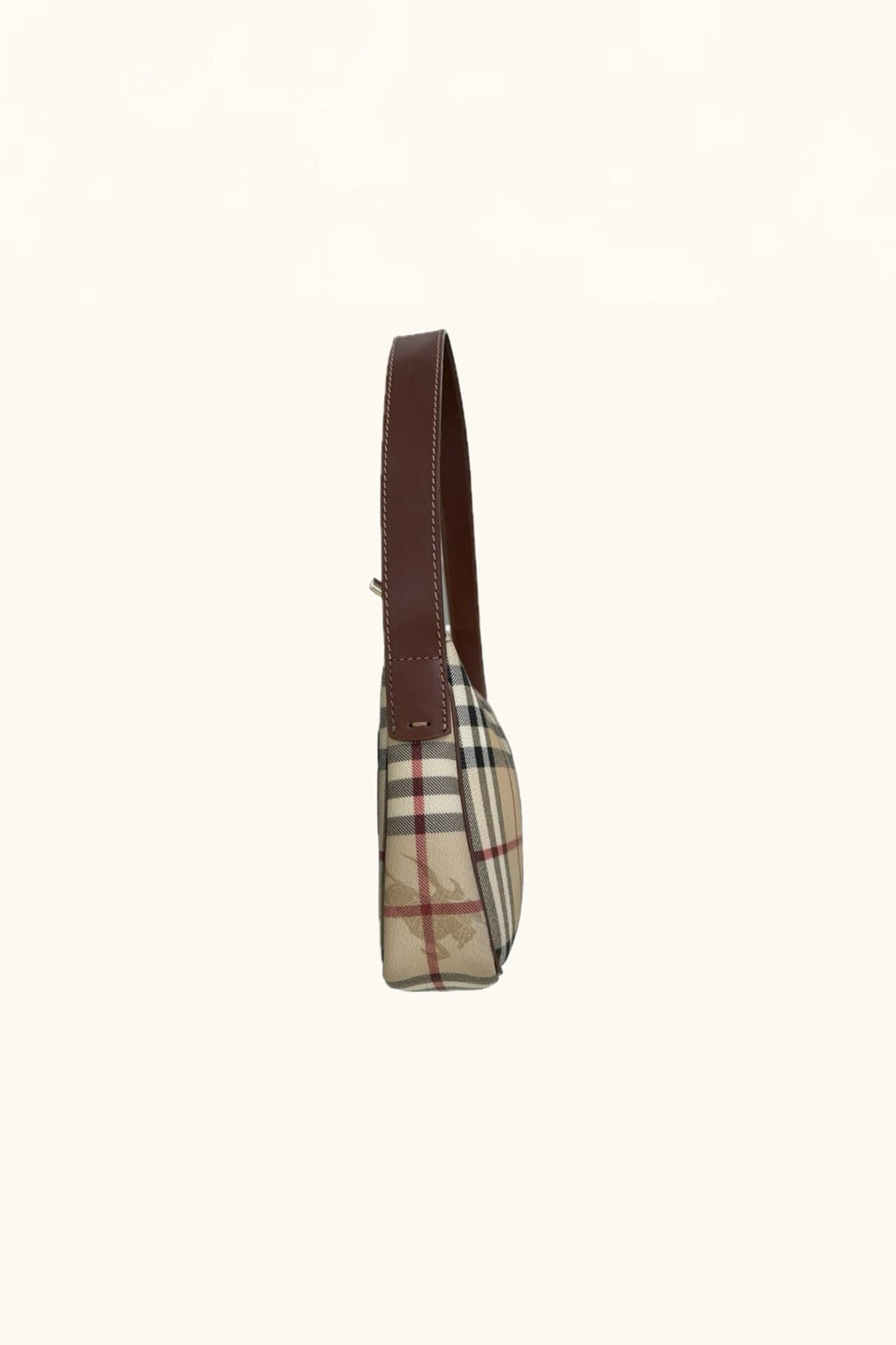Burberry Haymarket Check Canvas Shoulder Bag