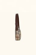 Burberry Haymarket Check Canvas Shoulder Bag