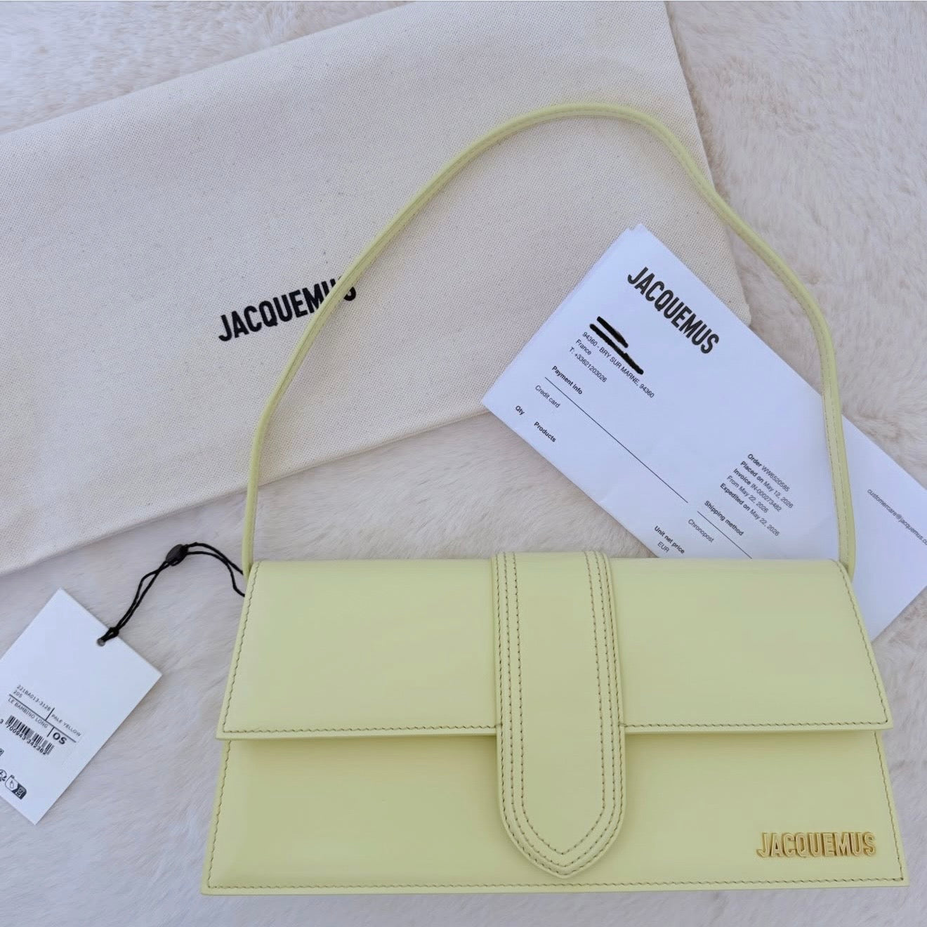 Jacquemus Le Bambino Long Pale Yellow