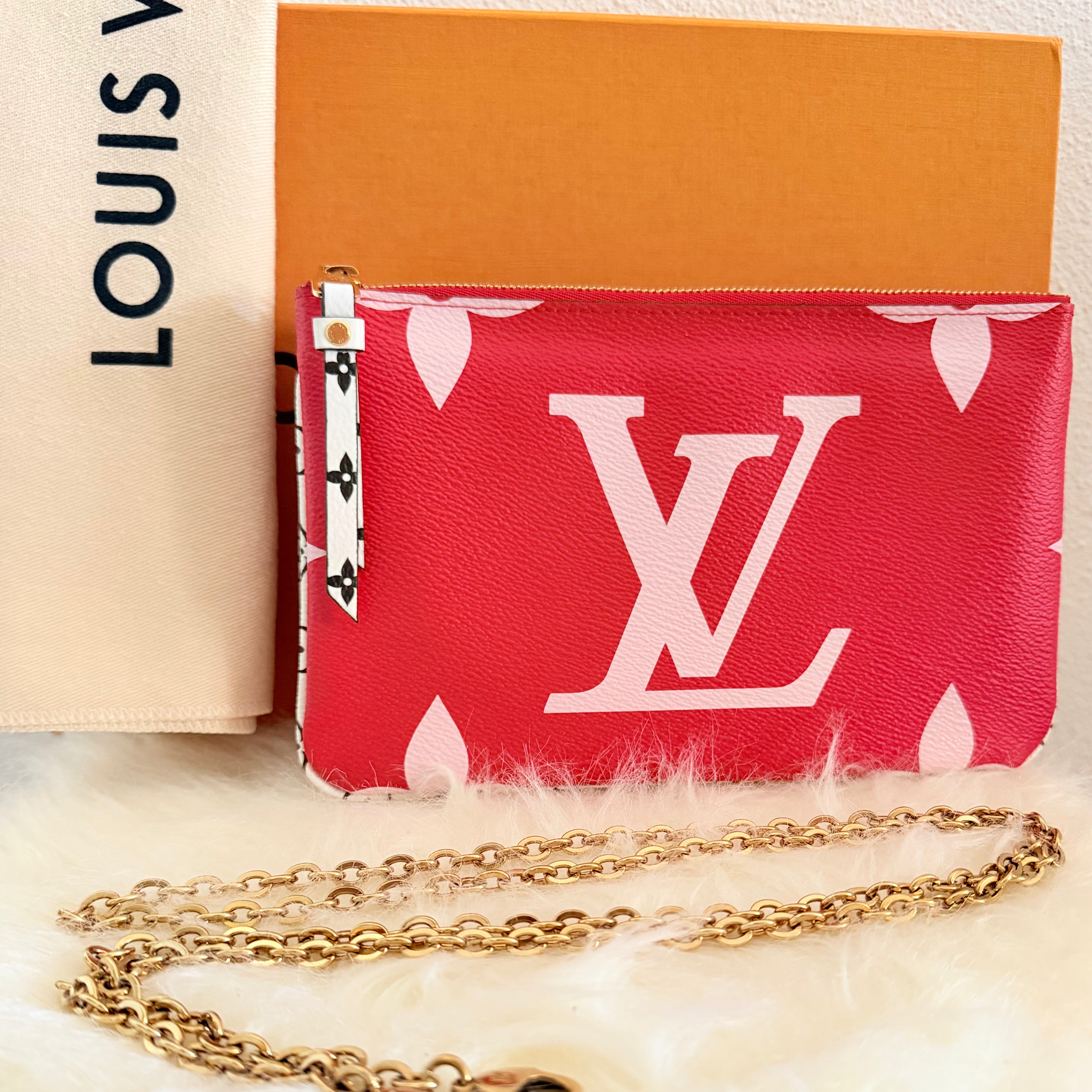 Louis Vuitton Monogram Giant Double Zip Pochette - Limited Edition