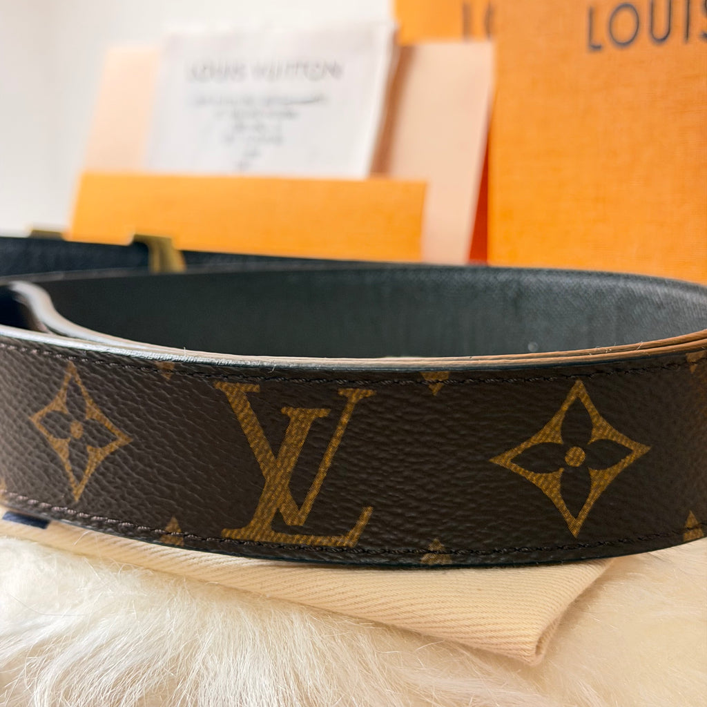 Cinto Louis Vuitton Reversível Full Set - T 80CM