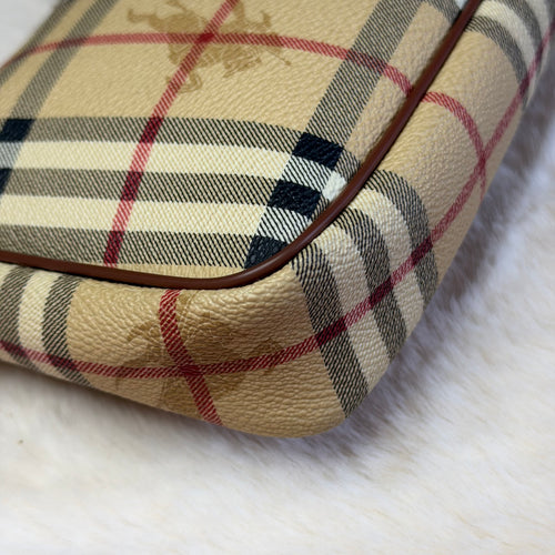 Burberry Haymarket Check Canvas Shoulder Bag