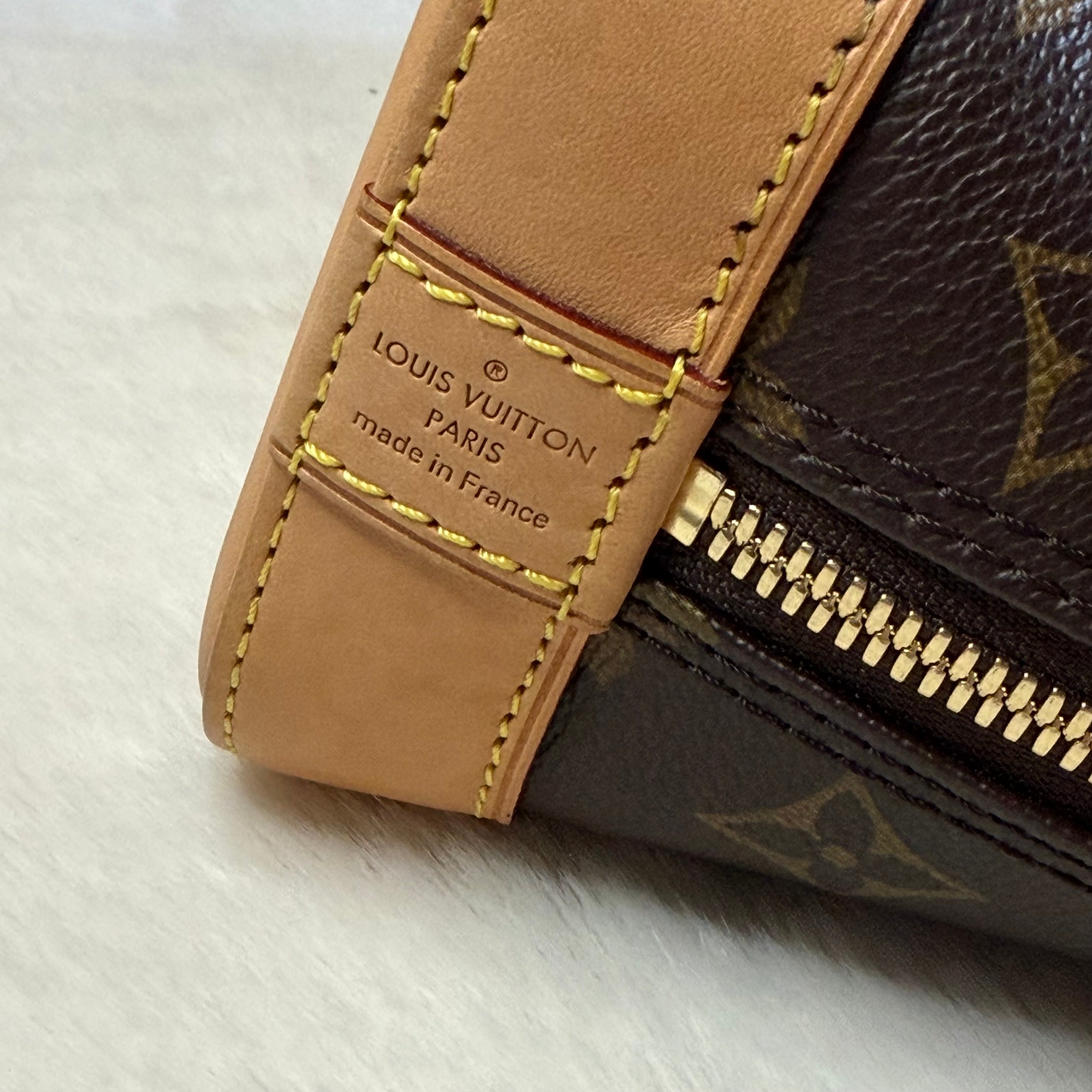 Louis Vuitton Alma BB Monogram Canvas Full Set